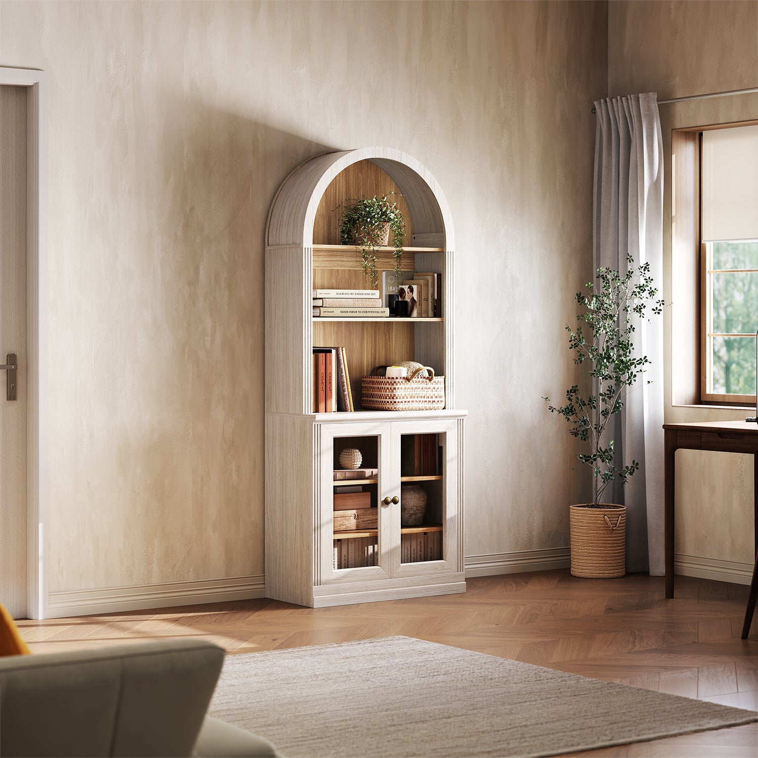 MONOS Tall Cabinet - Arch Top Display