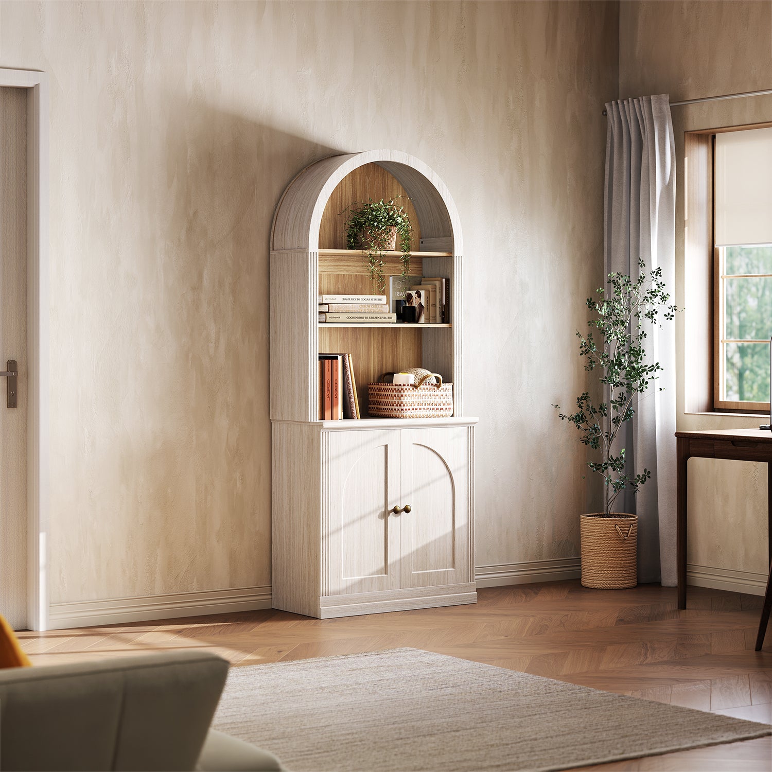 MONOS Tall Cabinet - Arch Top Sideboard