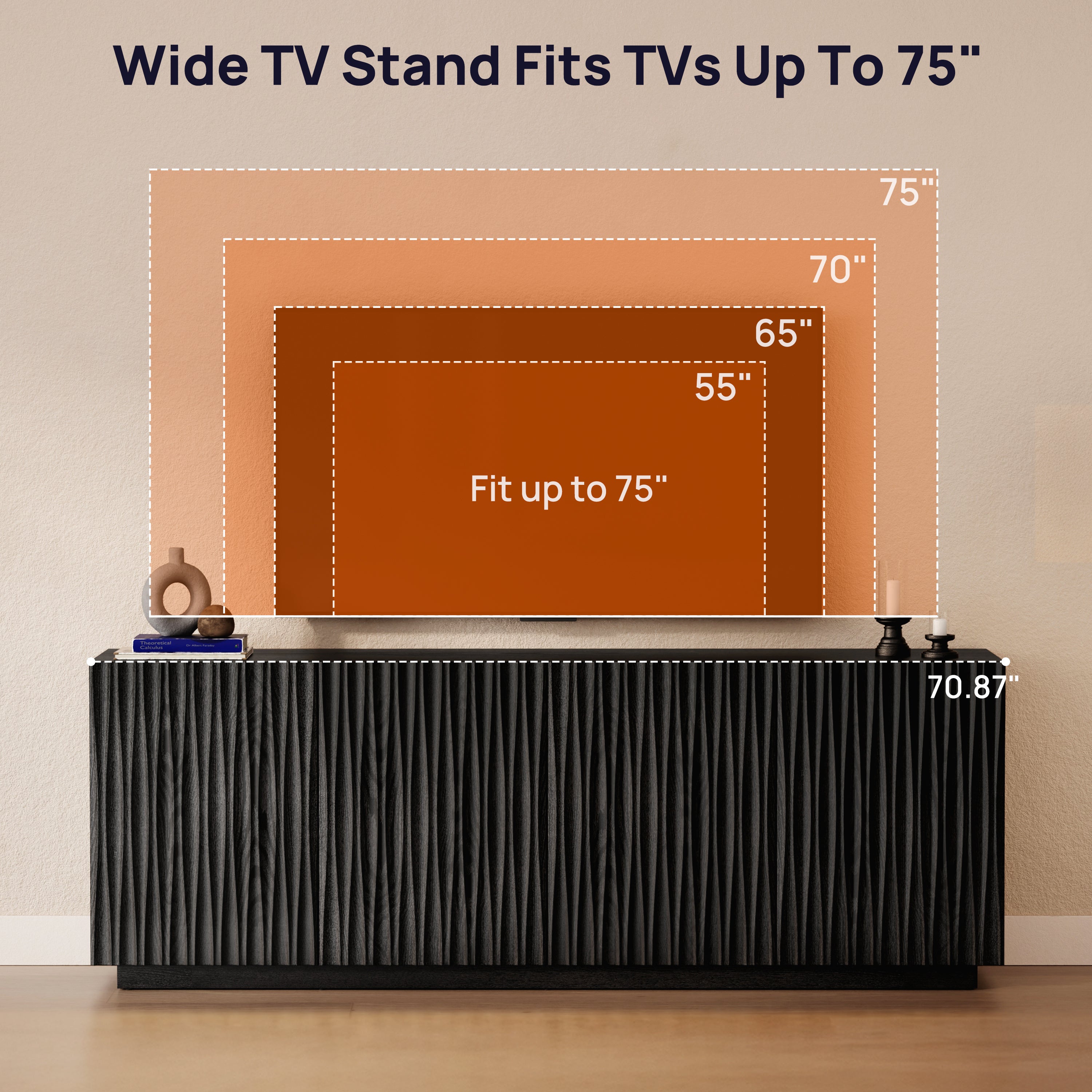 ORYVIA Wavy Fluted Storage Cabinet