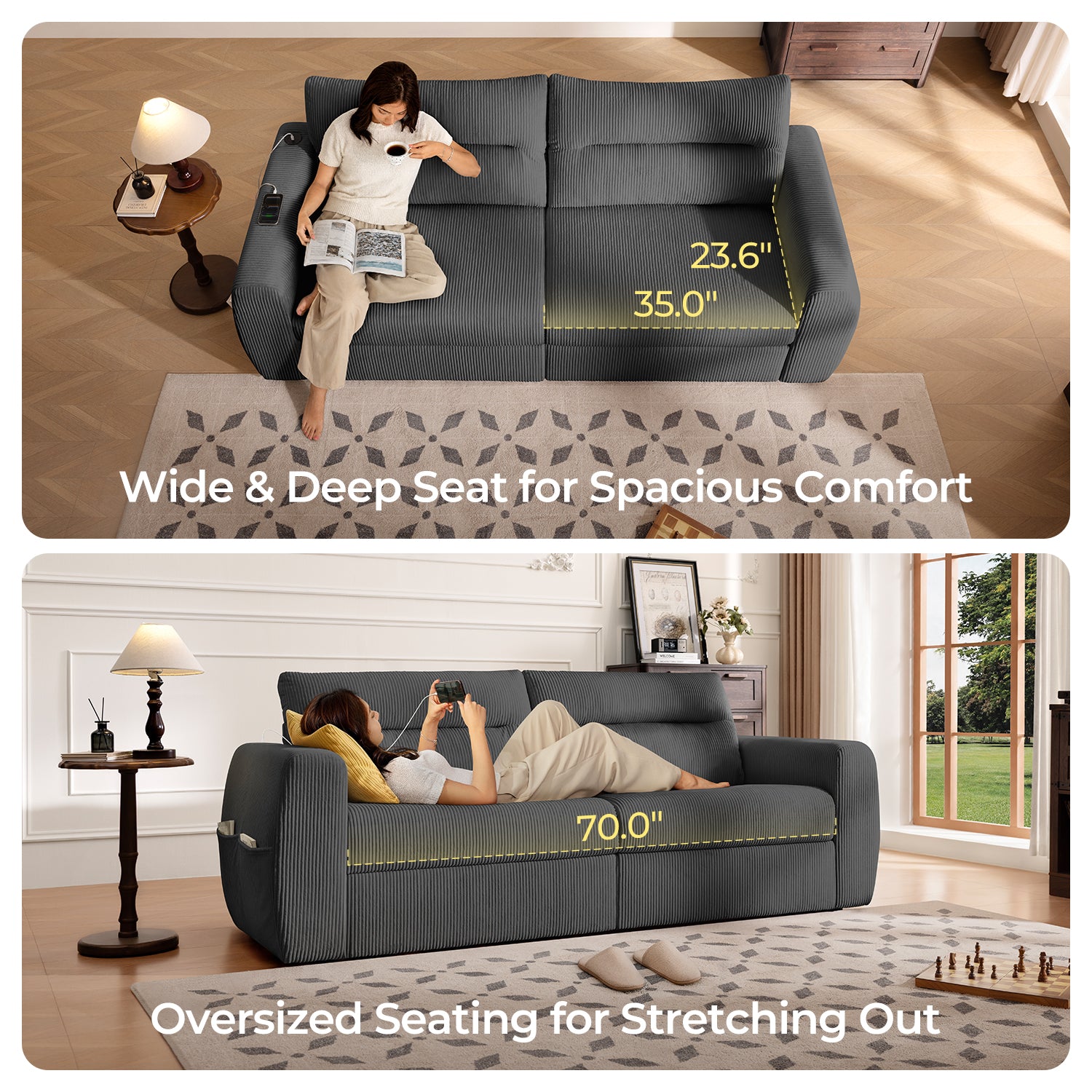 COVE Storage Loveseat Sofa