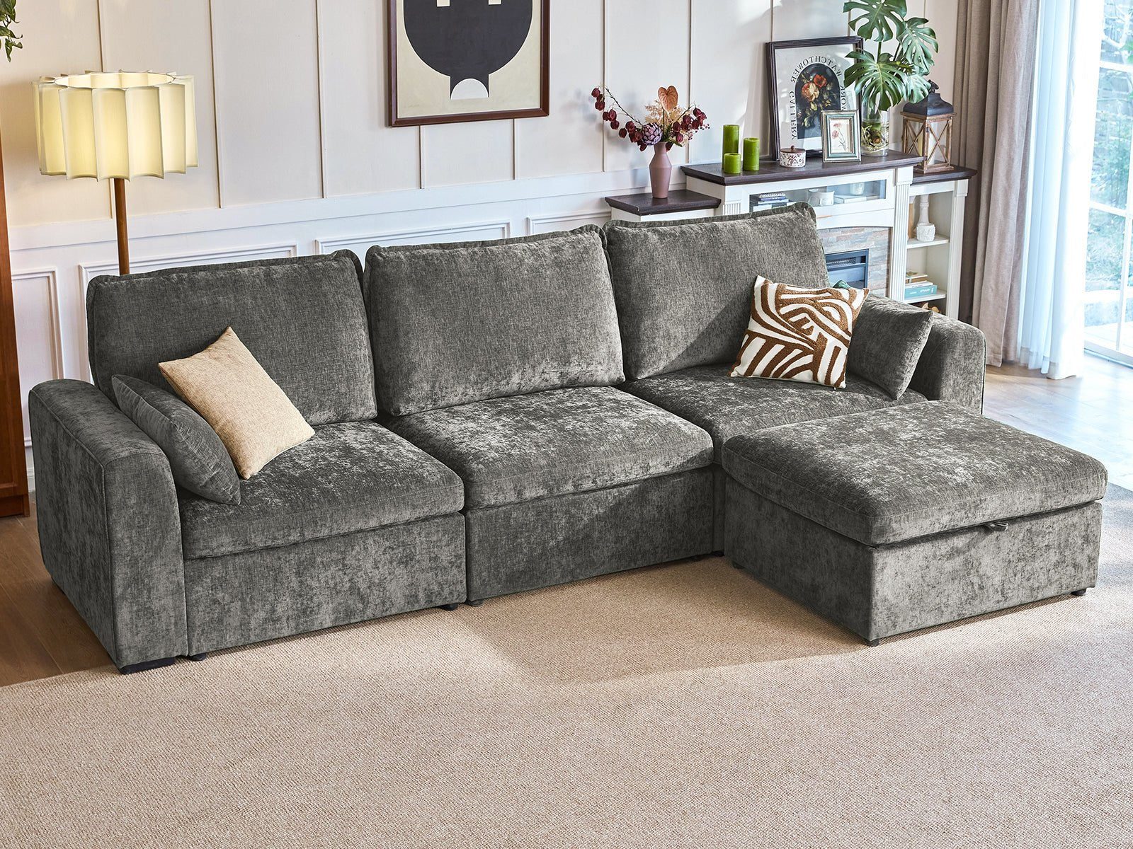 OLAR I 3 Seats with Ottoman