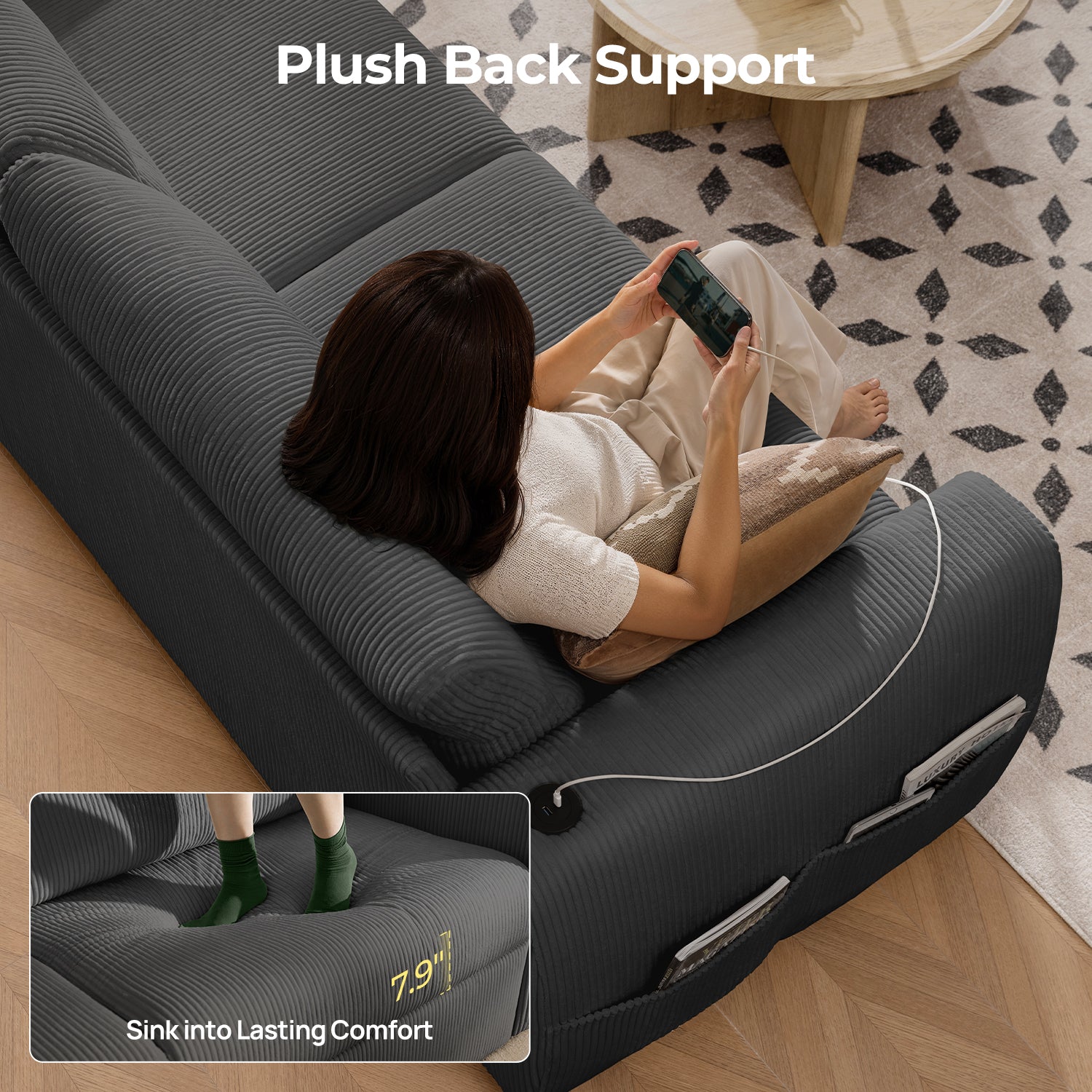 COVE Storage Loveseat Sofa