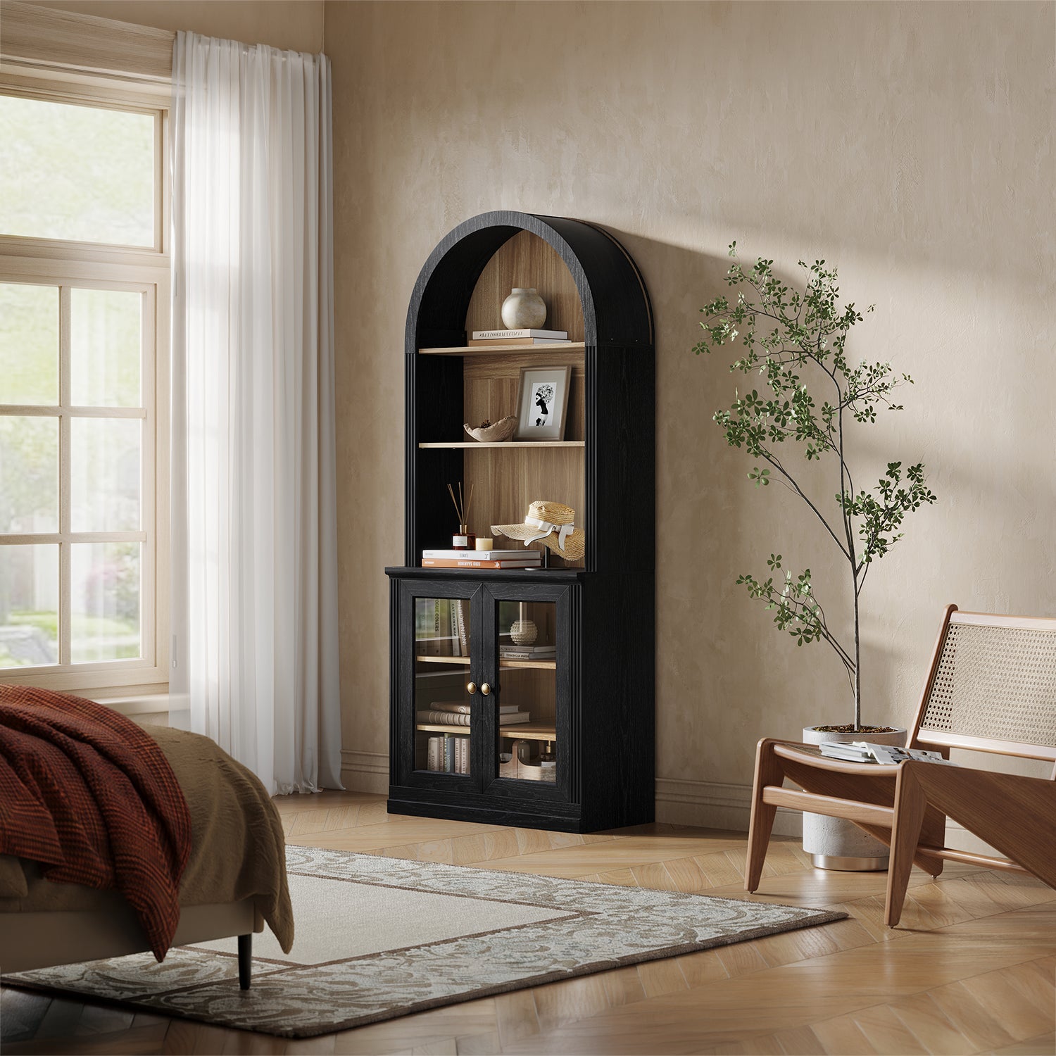 MONOS Tall Cabinet - Arch Top Display