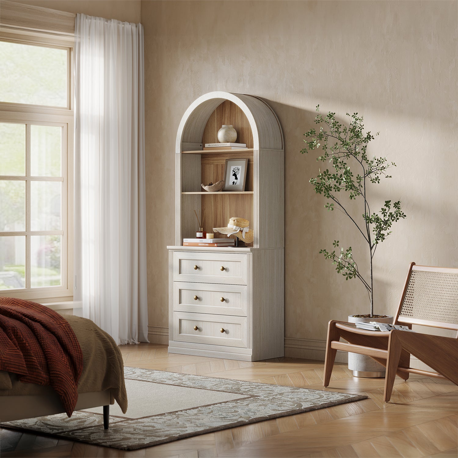 MONOS Tall Cabinet - Arch Top Drawer