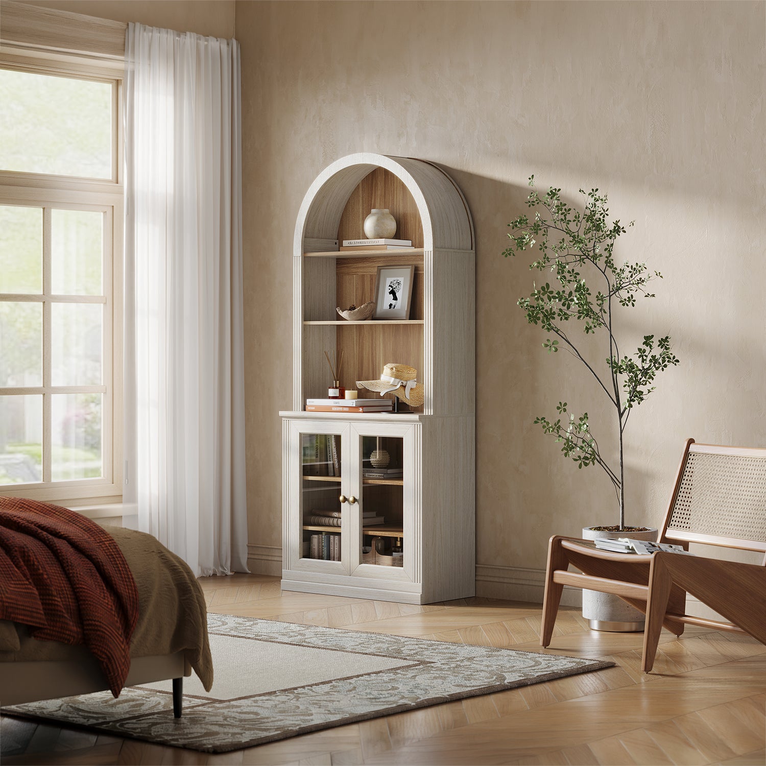 MONOS Tall Cabinet - Arch Top Display