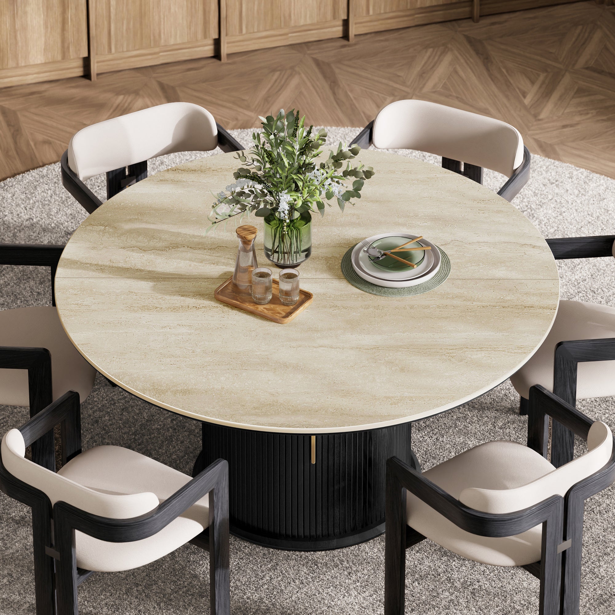 PETRA Sintered Stone Round Dining Table