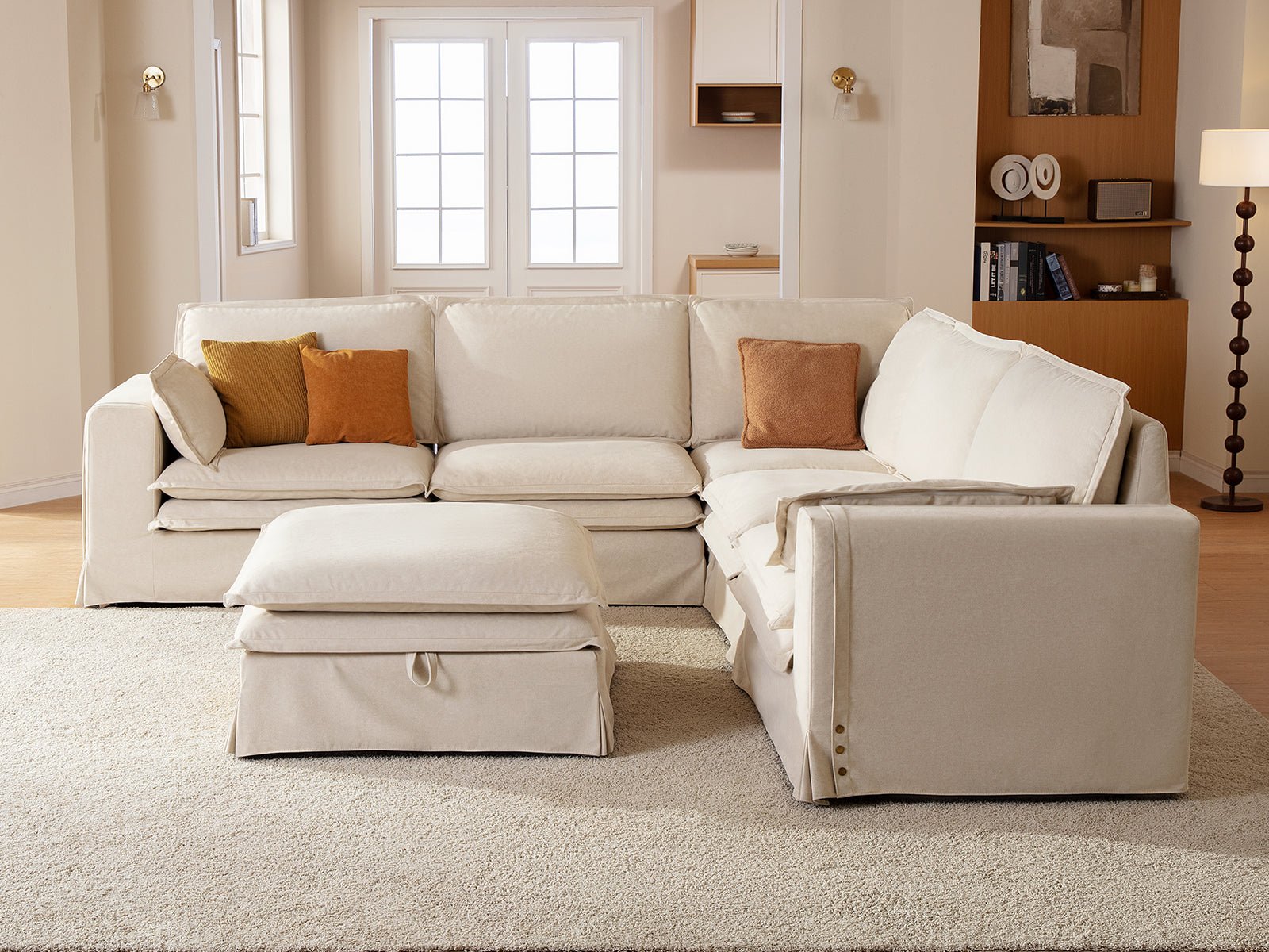 DUETTO Nano - Shield™ Fabric 5 Seats with Ottoman