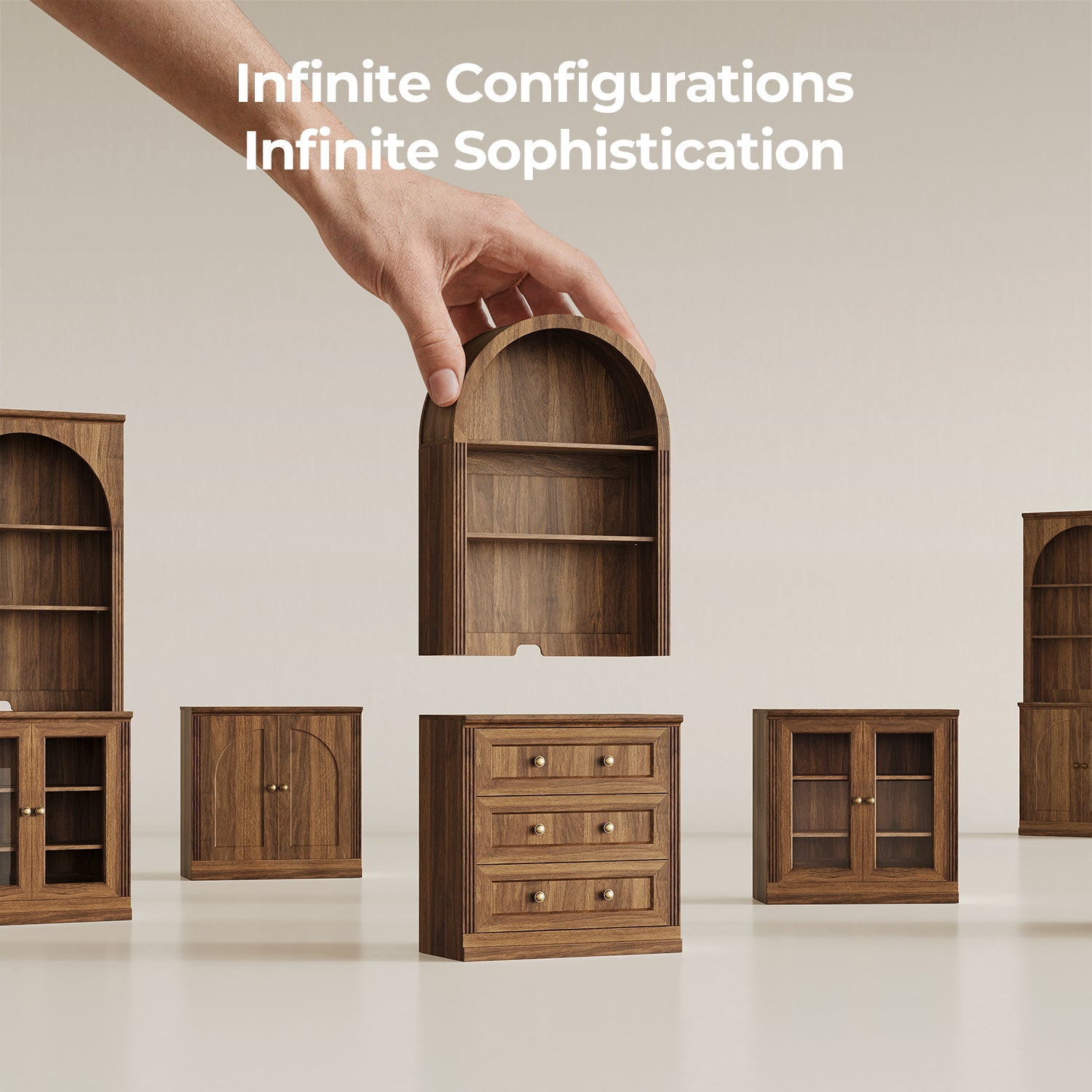 MONOS Tall Cabinet - Flat Top Display