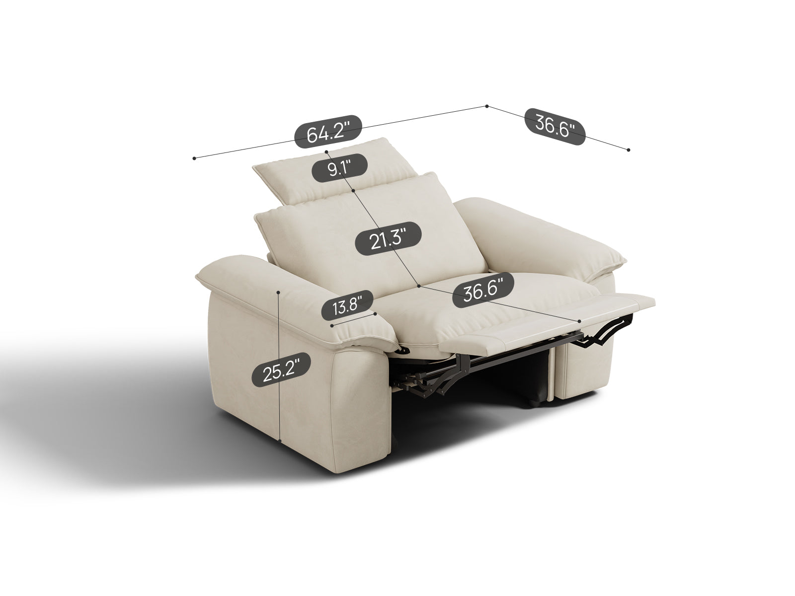 SOMA Motion II 1 Seat Recliner, with Nap Armrests