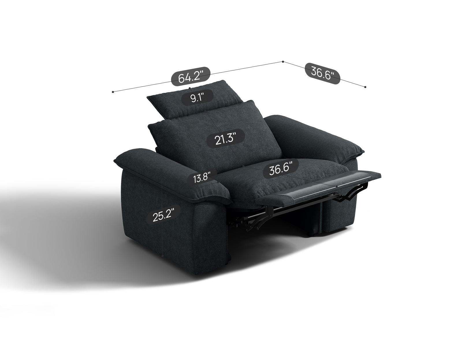 SOMA Motion II 1 Seat Recliner, with Nap Armrests