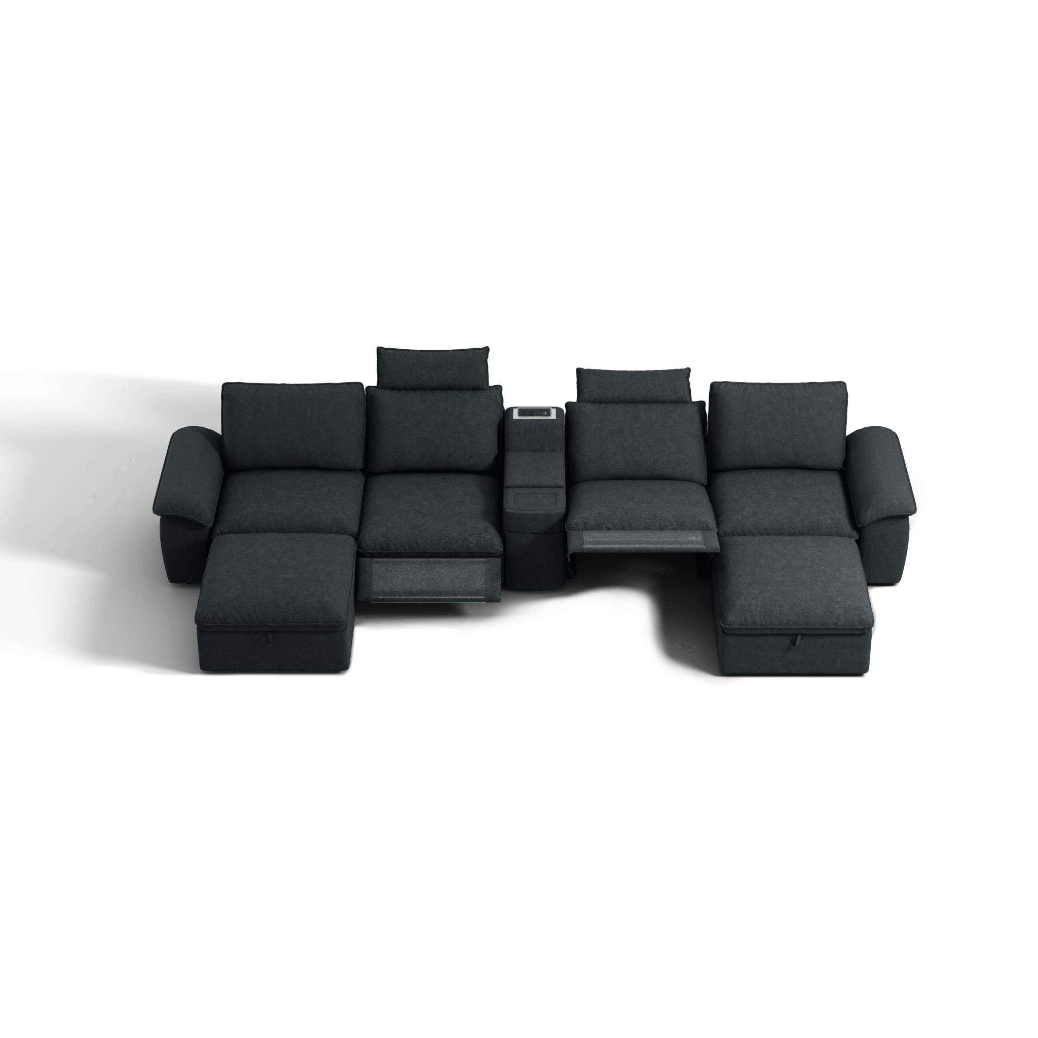 SOMA Prestige 6 Seat U - shaped, with 2 Recliners & Console | Nap Armrests