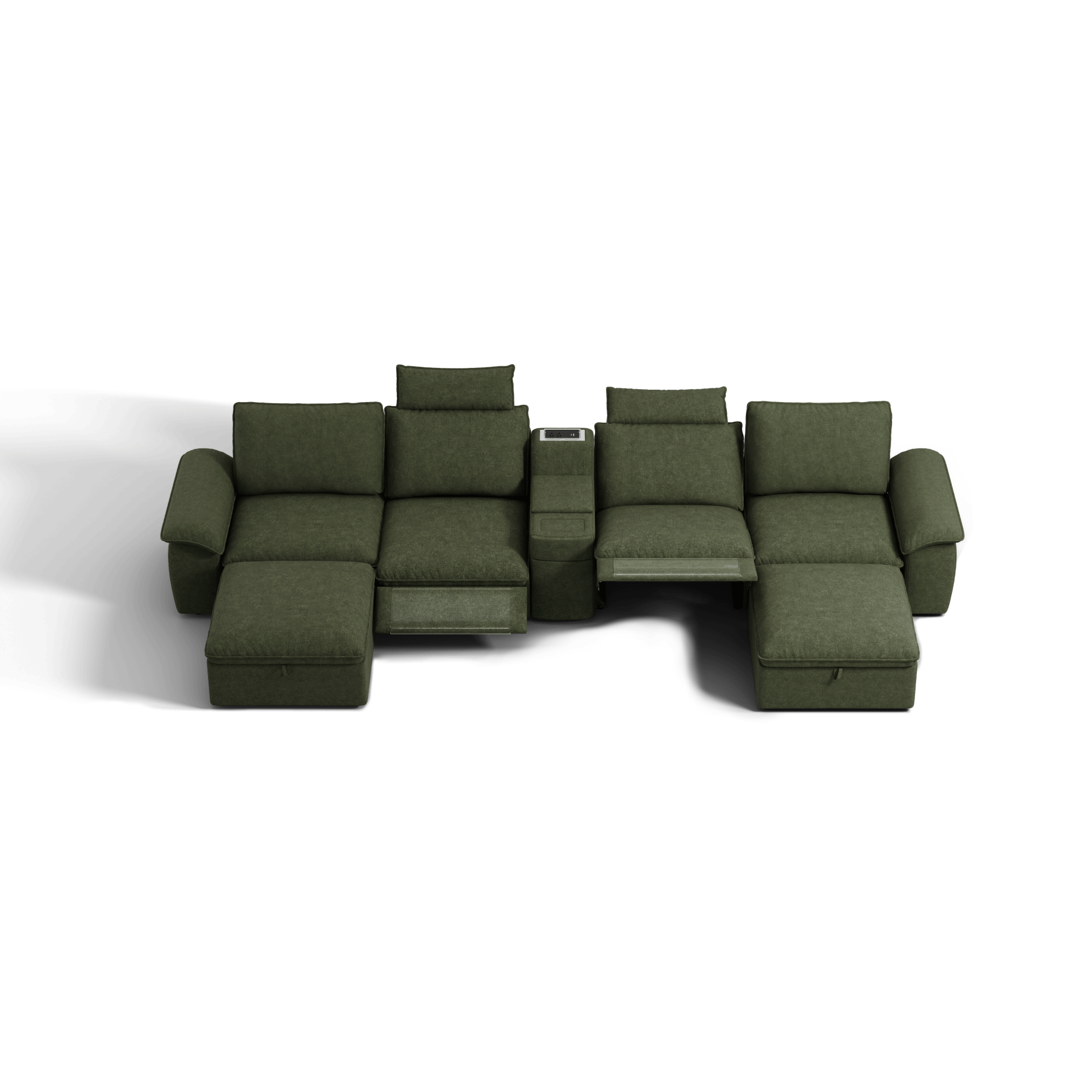 SOMA Prestige 6 Seat U - shaped, with 2 Recliners & Console | Nap Armrests