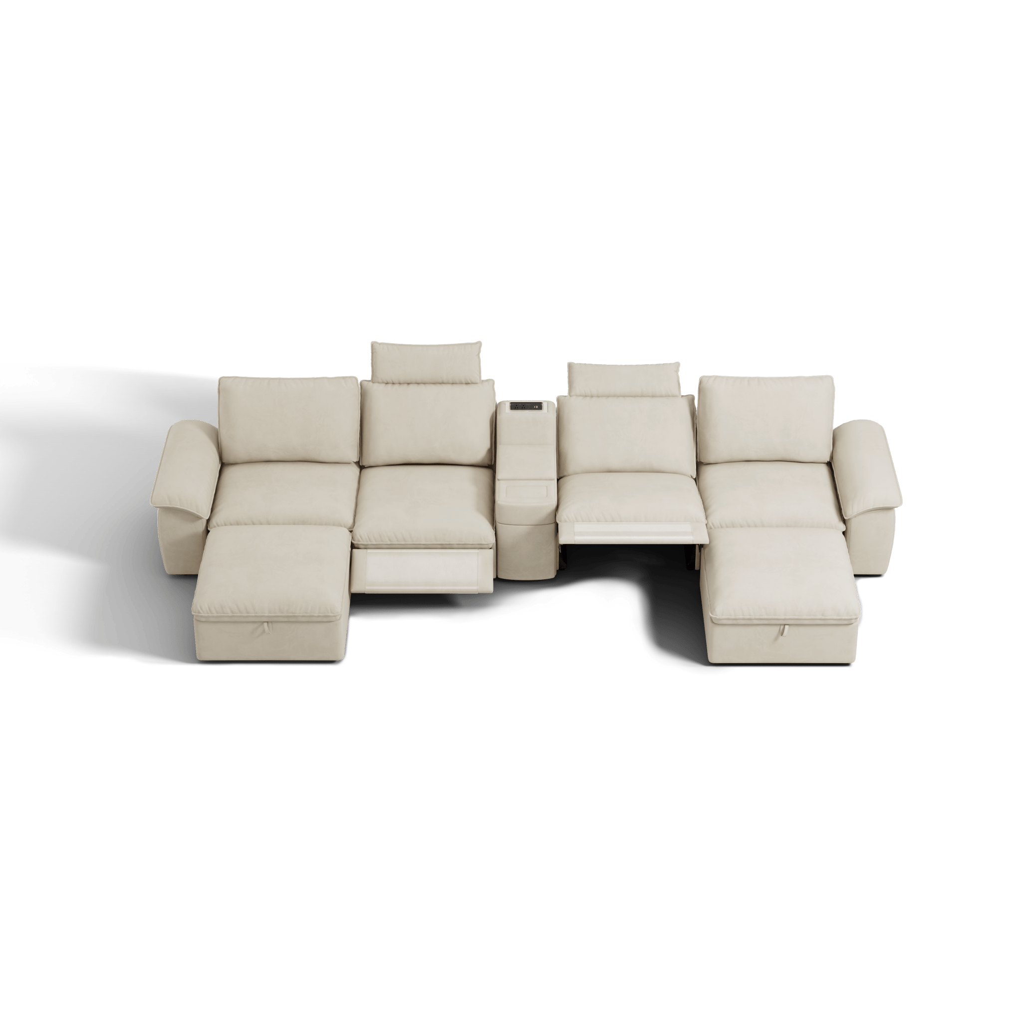 SOMA Prestige 6 Seat U - shaped, with 2 Recliners & Console | Nap Armrests