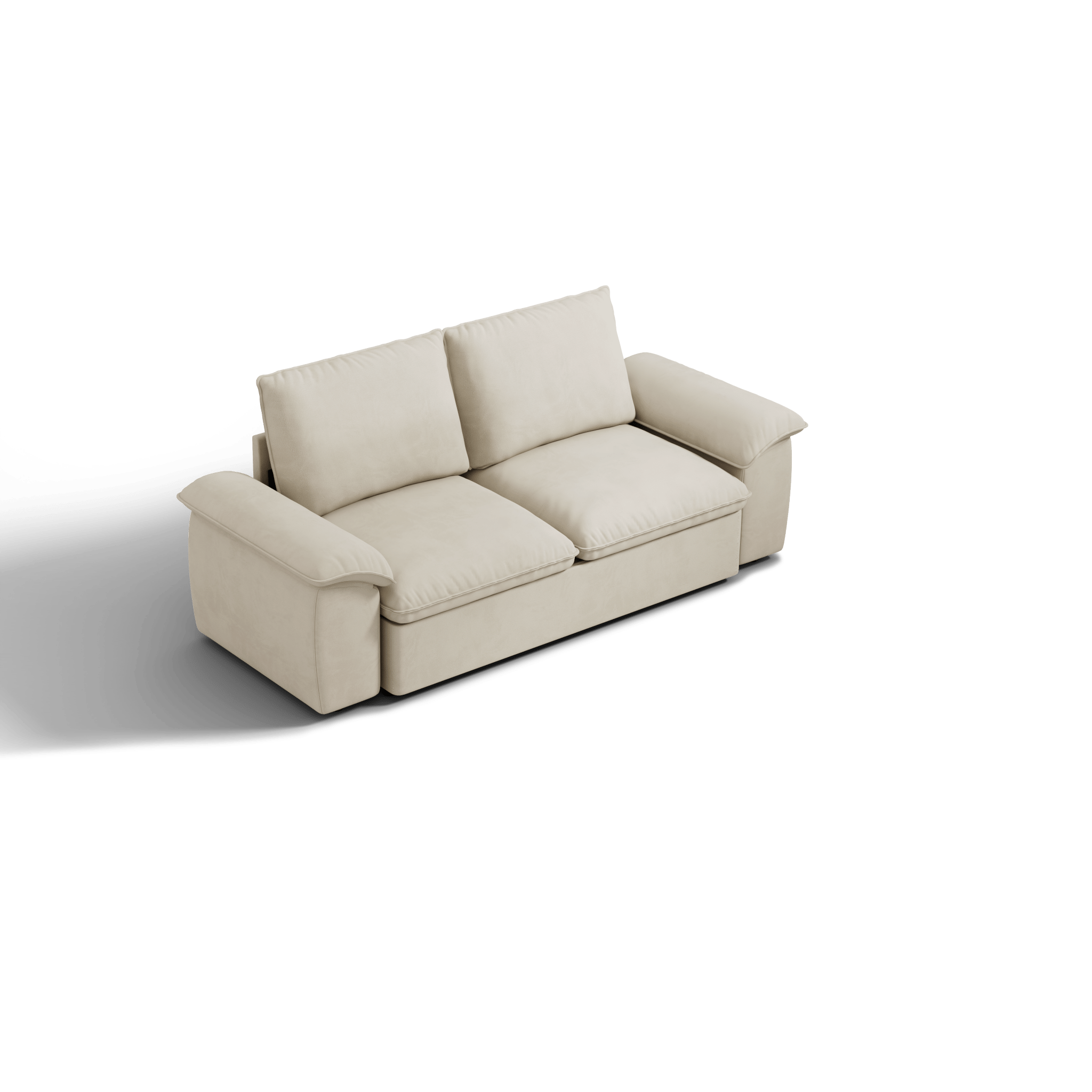 SOMA Retreat II Loveseat with Hidden One - pull Guest Bed | Nap Armrests