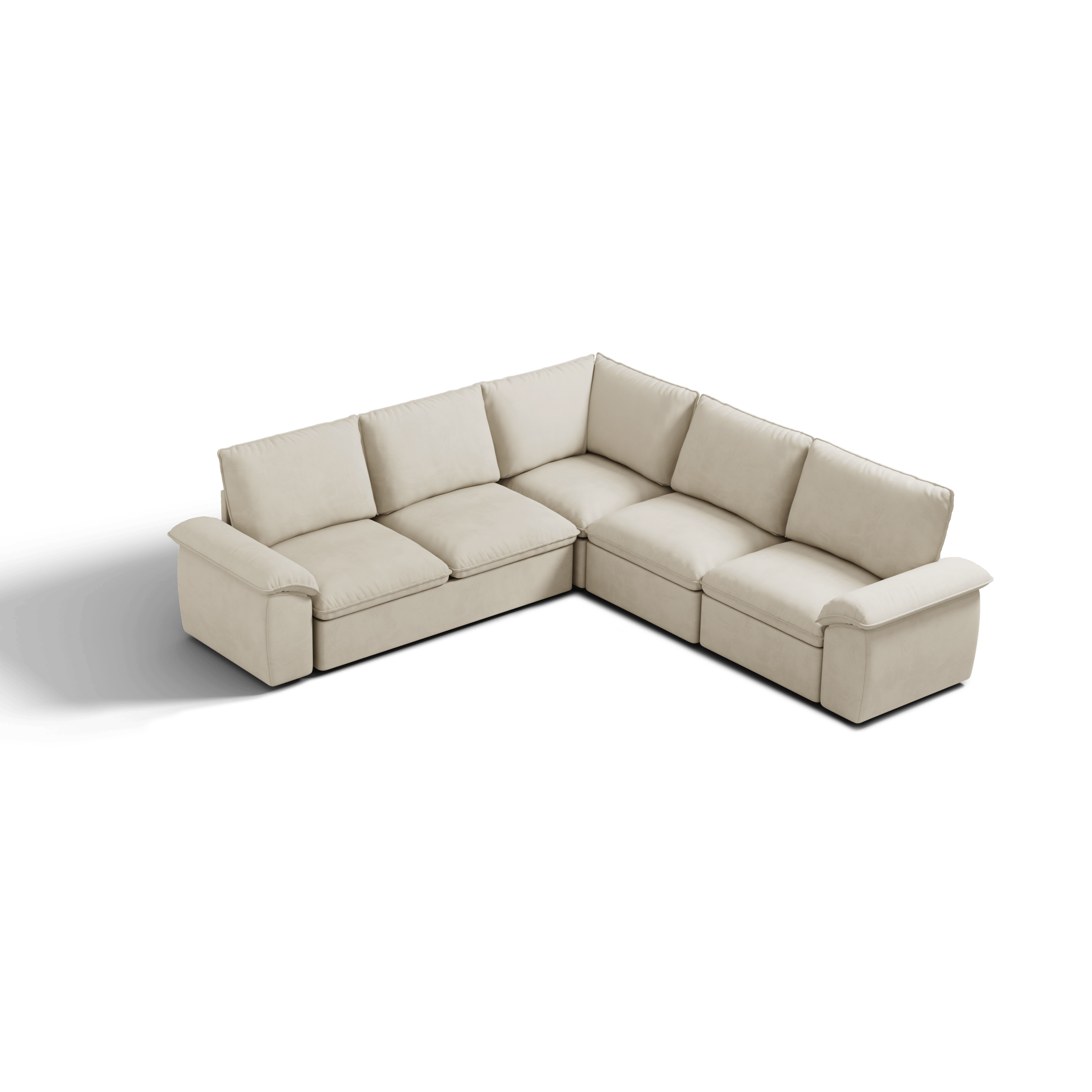 SOMA Retreat II 5 Seat V - shaped, with Hidden One - pull Guest Bed | Nap Armrests