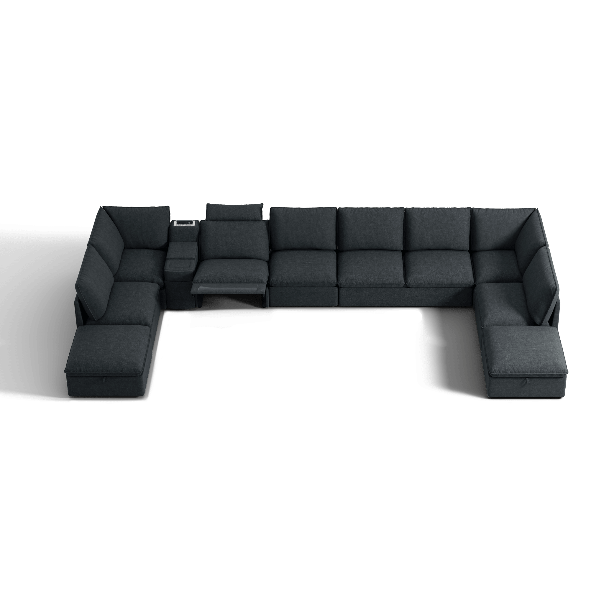 SOMA Oasis I 10 Seat L - shaped Versatile Recliner, with Hidden Sofa Bed