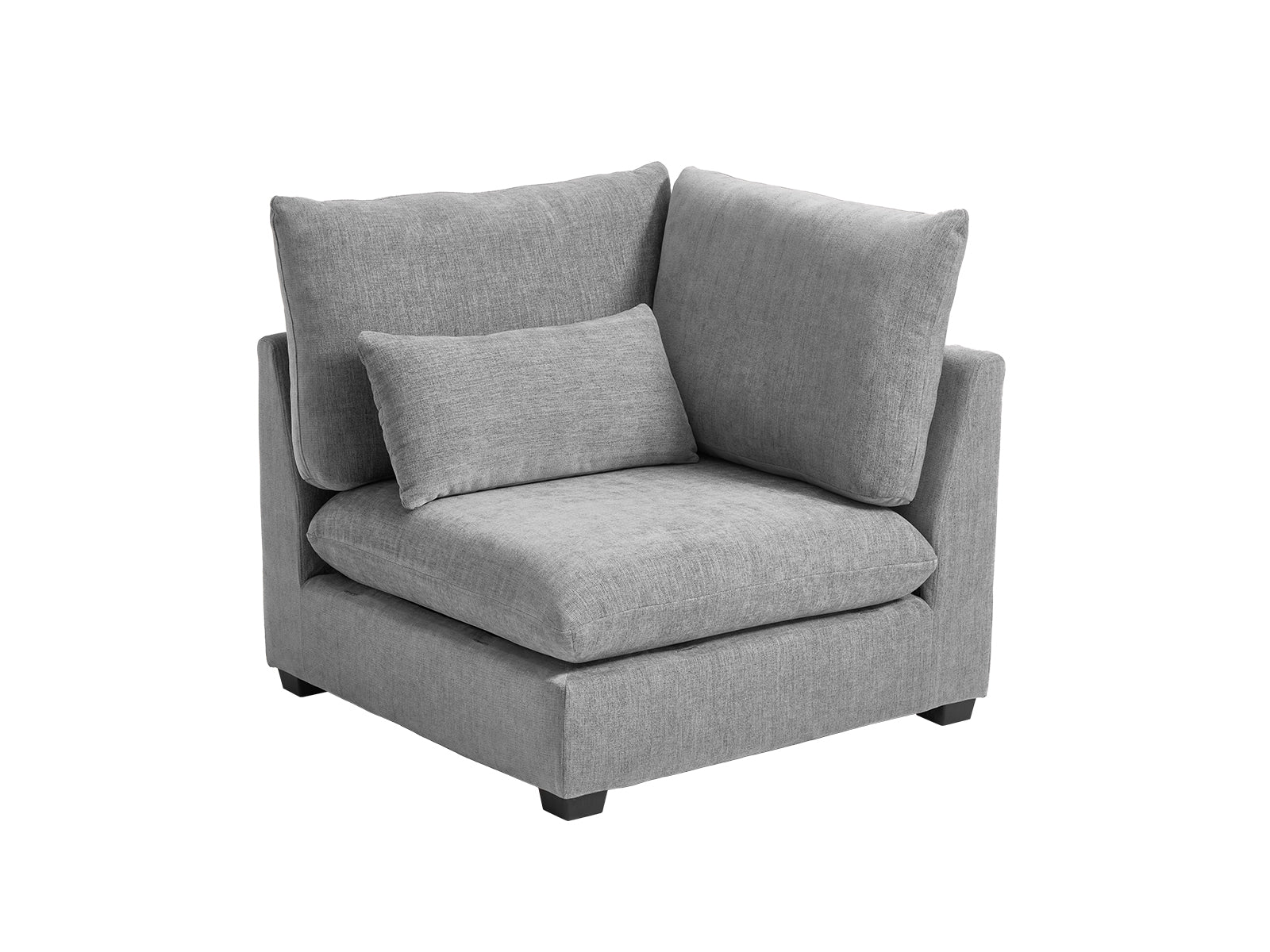 MONARCA Chenille 38.5" XL Corner Seat - grey