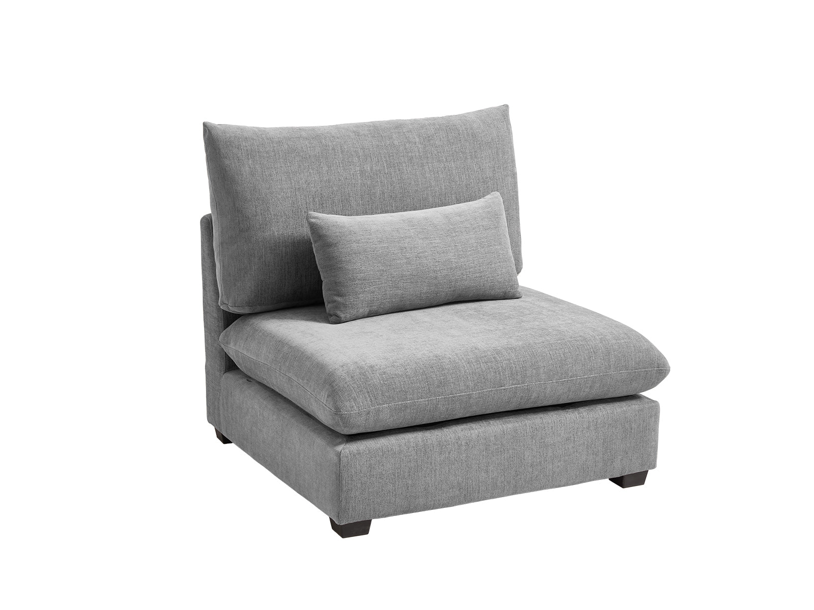 MONARCA Chenille 38.5" XL Middle Seat - grey