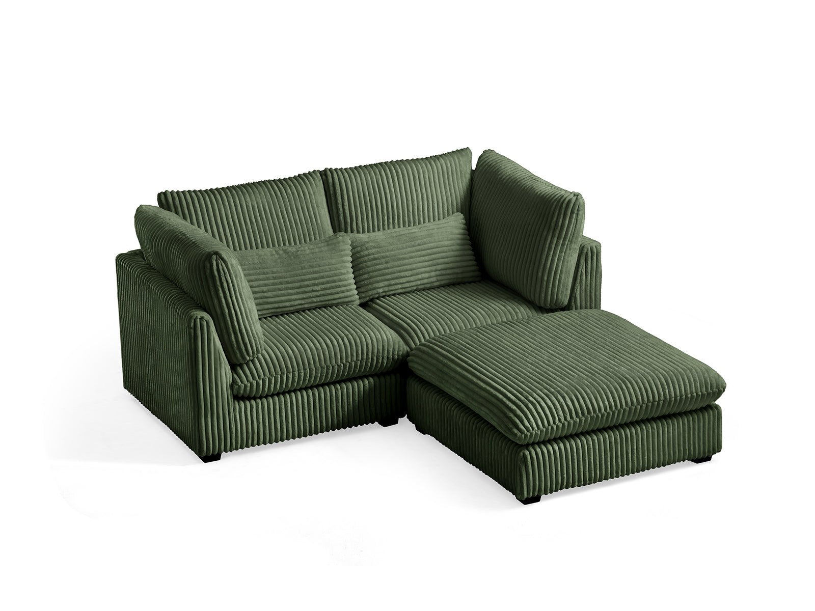 MONARCA Corduroy 2 Seats with 1 Ottoman