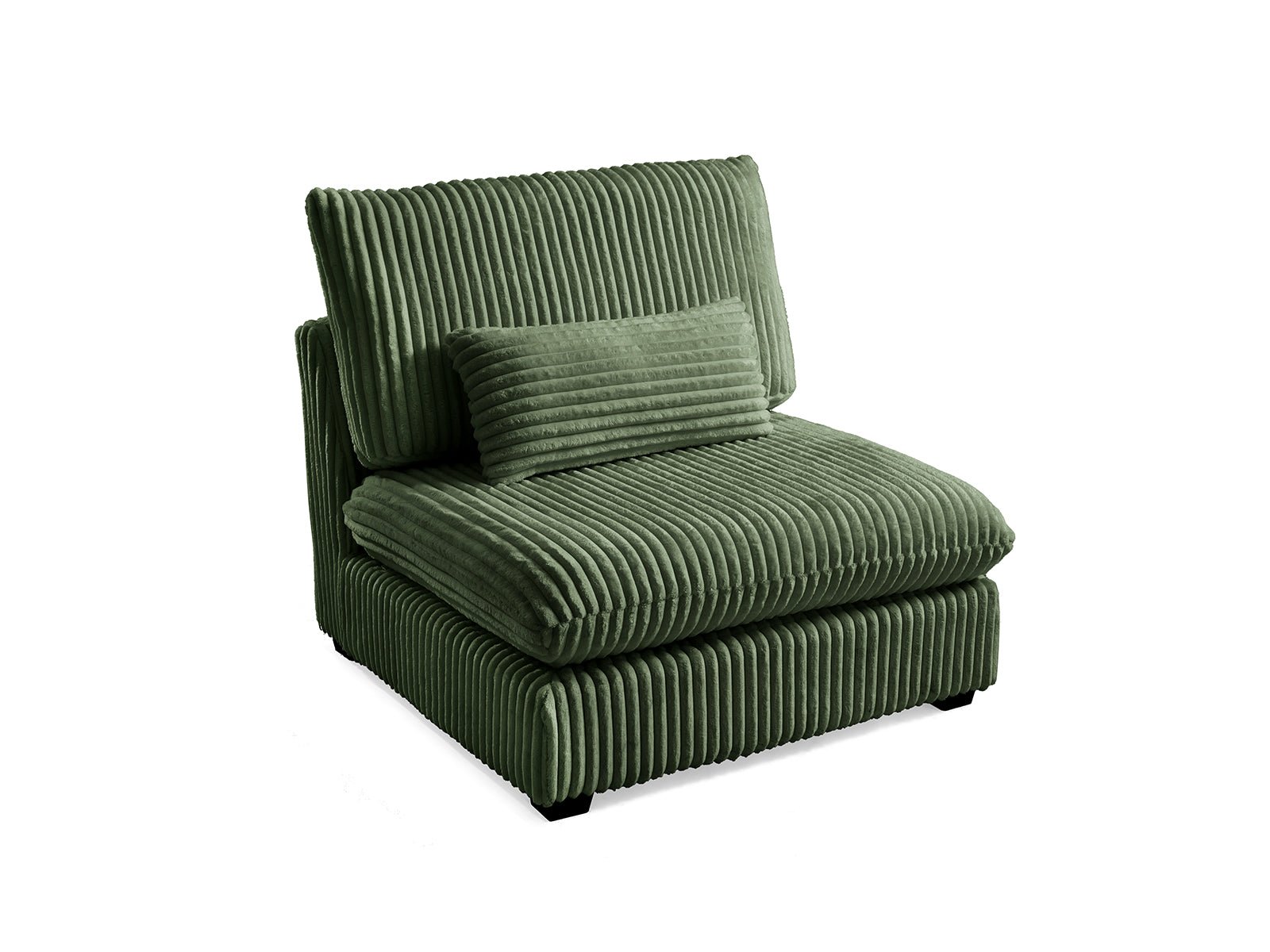 MONARCA Fluffy Corduroy 38.5" XL Middle Seat - white