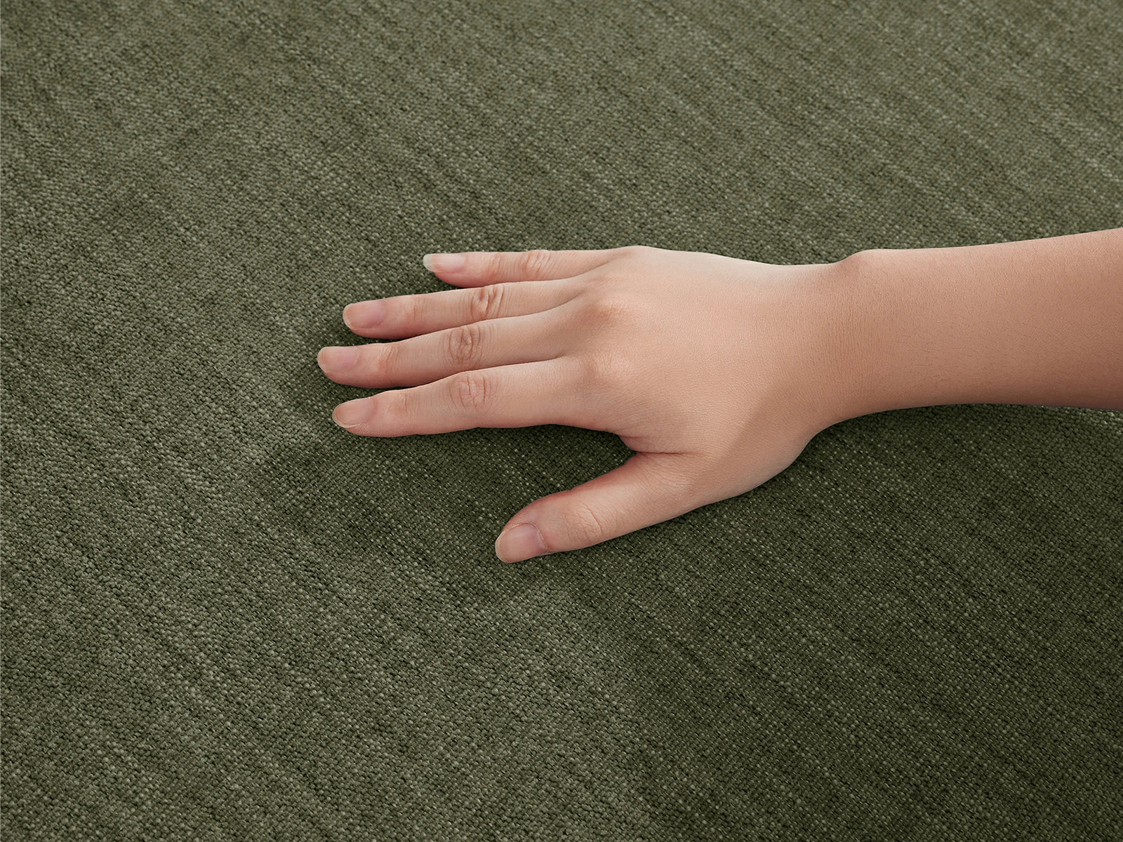 MONARCA Chenille 3 Seats with 3 Ottomans