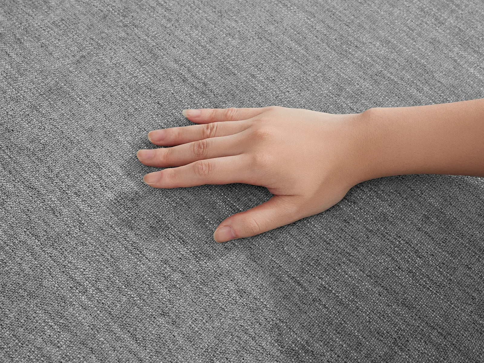 MONARCA Chenille 3 Seats with 3 Ottomans