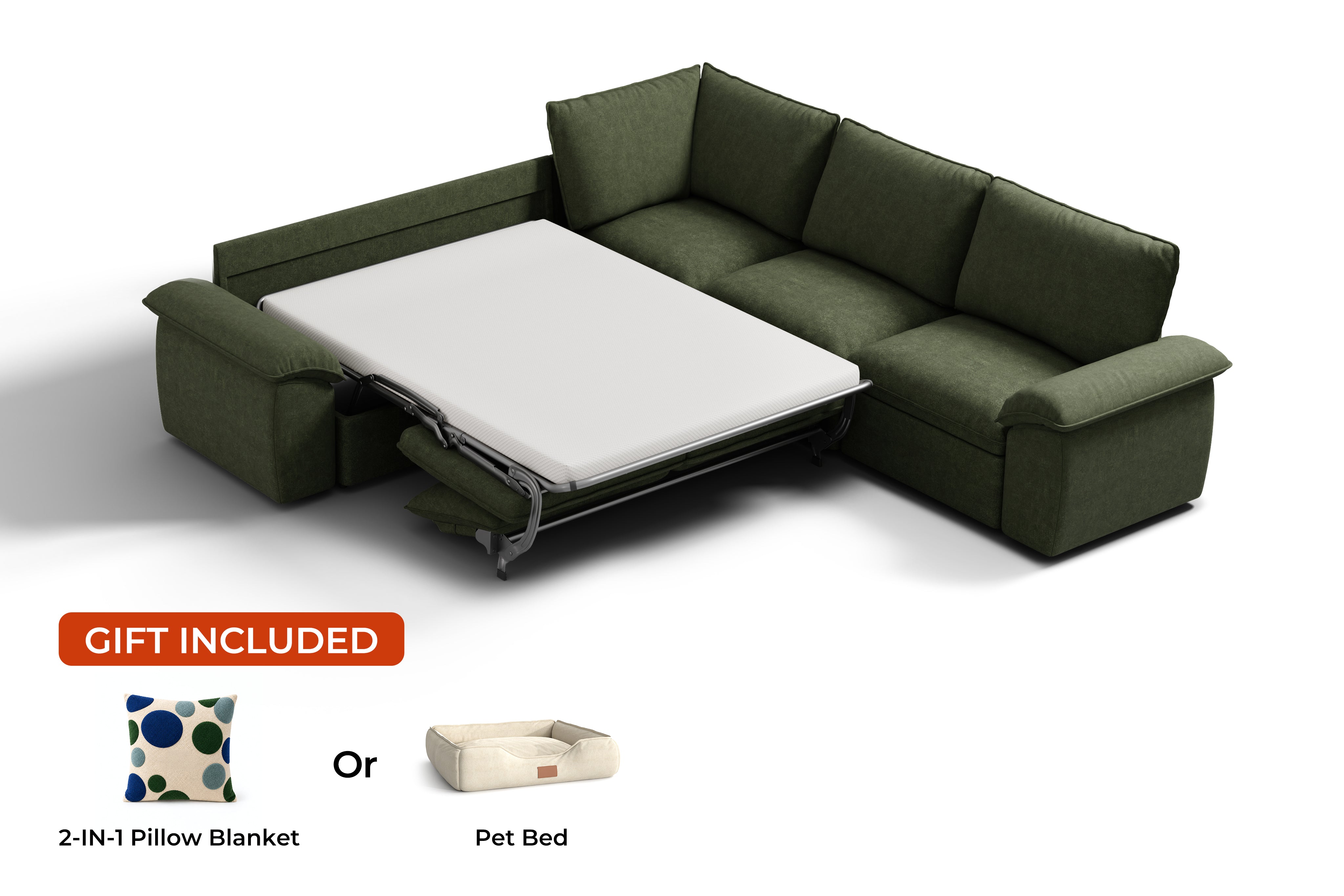 SOMA Retreat II 5 Seat V-shaped, with Hidden One-pull Guest Bed | Nap Armrests
