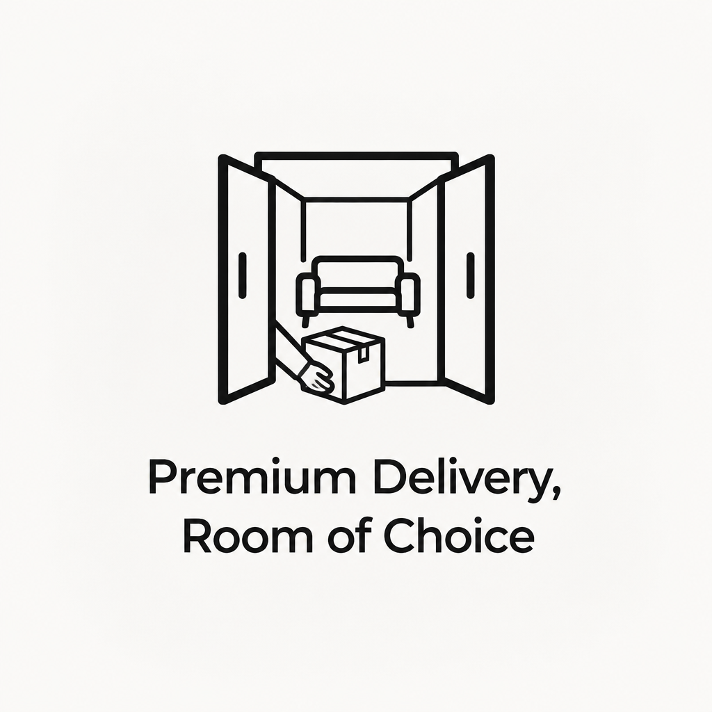Premium room-of-choice furniture delivery service