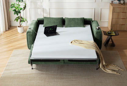 LUMI 2 - in - 1 Queen Sleeper Sofa with One - Pull Bed, USB Charging & RGB