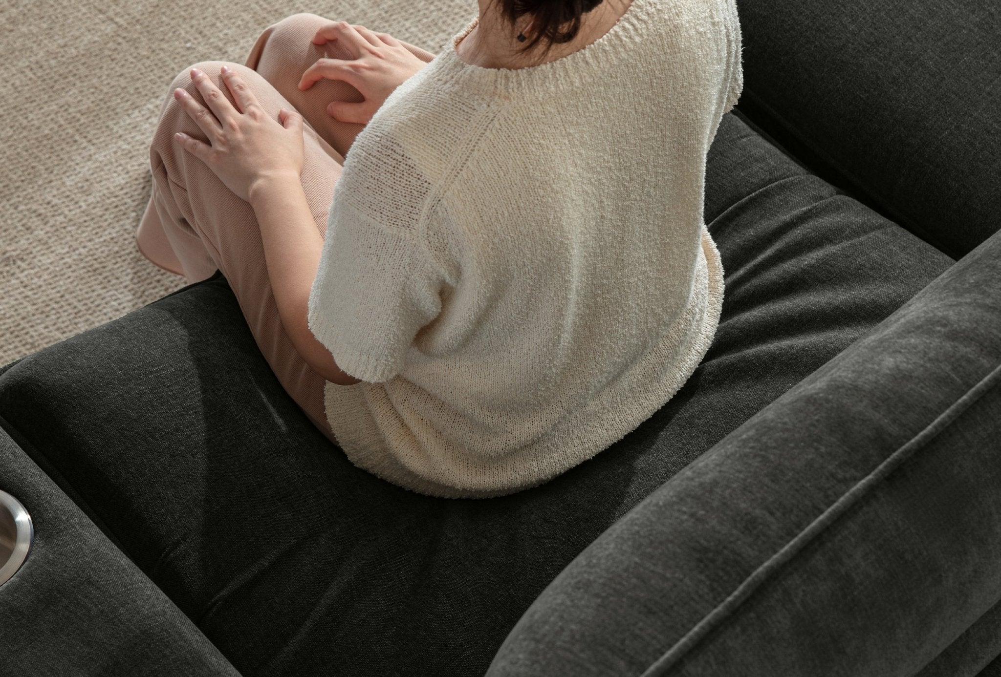 LUMI 2 - in - 1 Queen Sleeper Sofa with One - Pull Bed, USB Charging & RGB