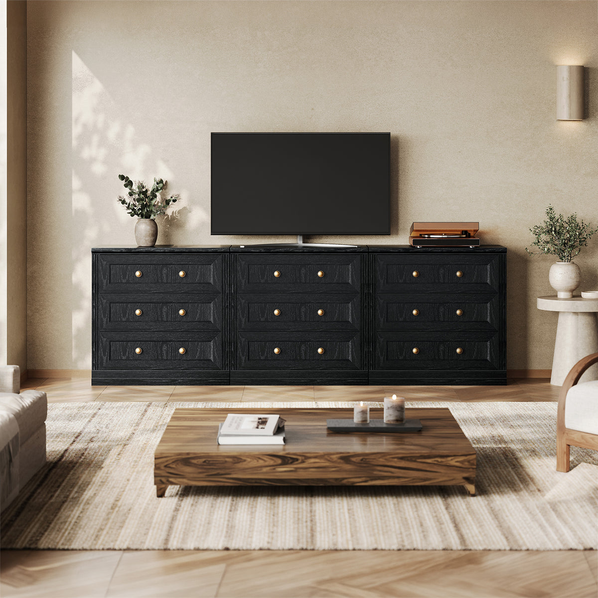 MONOS 3-Piece Modular Base Cabinet Set – Drawer Cabinets