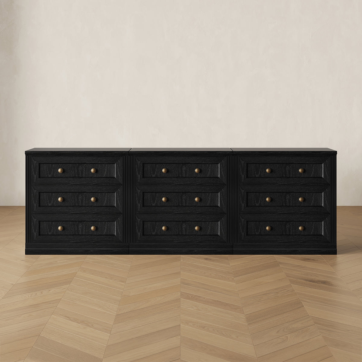 MONOS 3-Piece Modular Base Cabinet Set – Drawer Cabinets