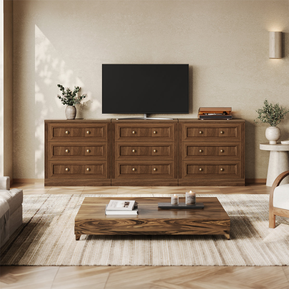 MONOS 3-Piece Modular Base Cabinet Set – Drawer Cabinets
