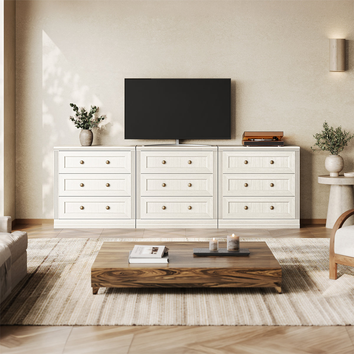 MONOS 3-Piece Modular Base Cabinet Set – Drawer Cabinets