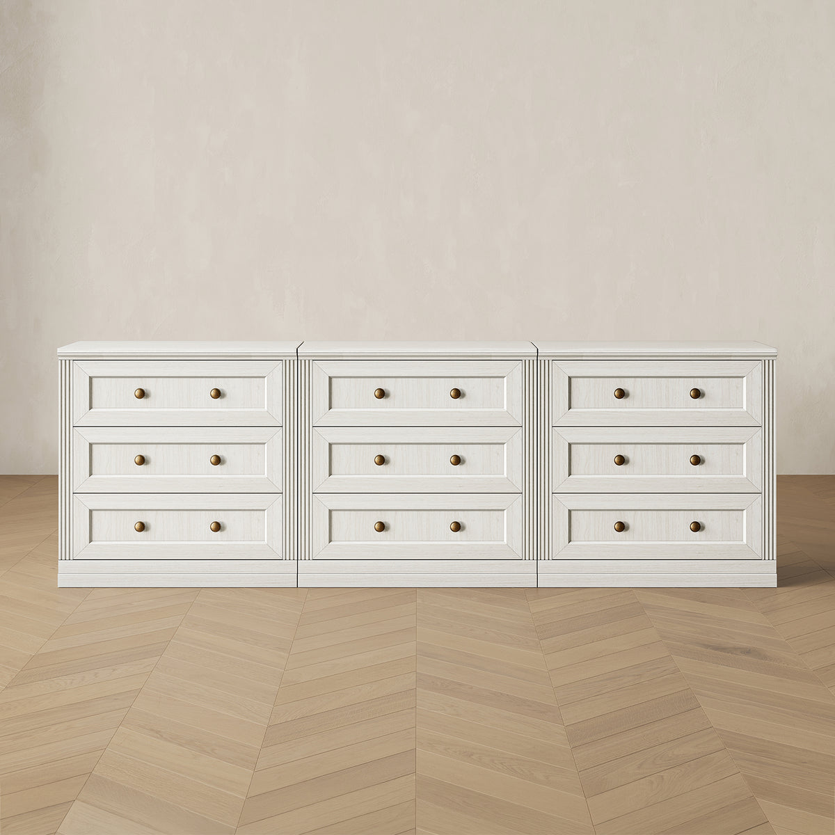 MONOS 3-Piece Modular Base Cabinet Set – Drawer Cabinets