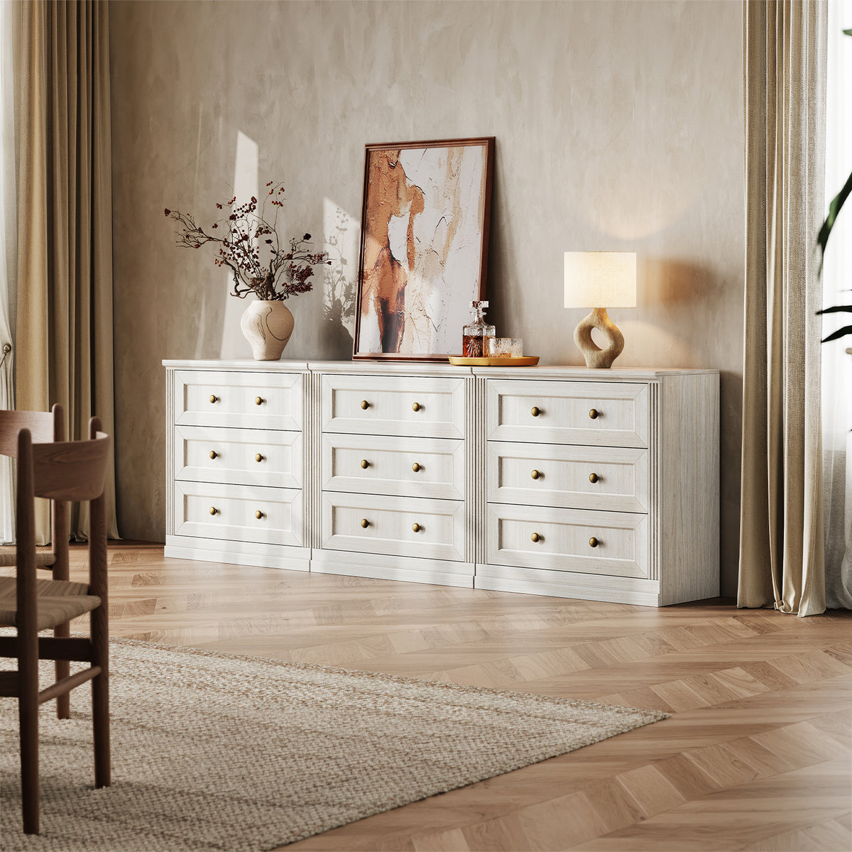 MONOS 3-Piece Modular Base Cabinet Set – Drawer Cabinets