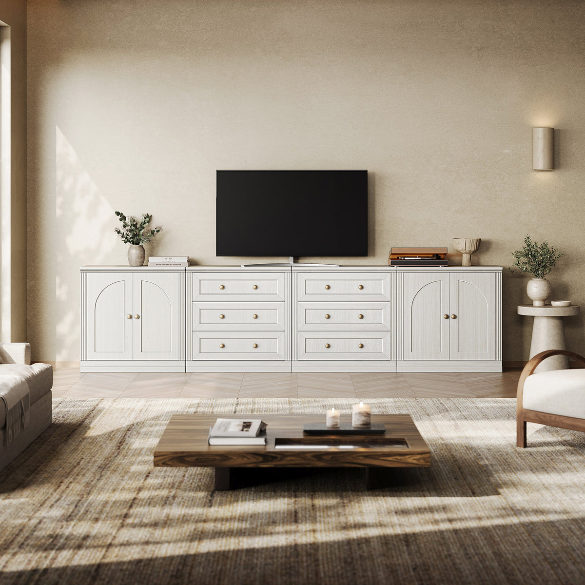 MONOS 4-Piece Base Cabinet Set 18 – Door + Drawer