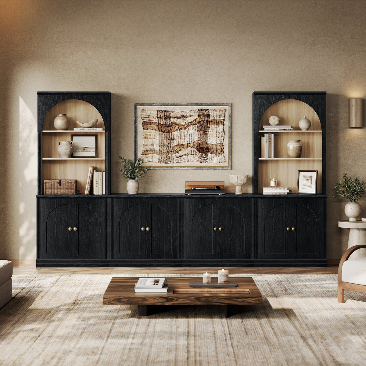 MONOS 4-Piece Cabinet Set 28 – Flat-Top Door + Door Base