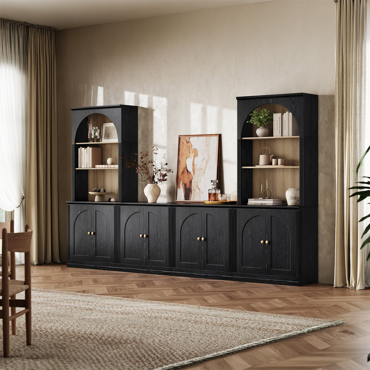 MONOS 4-Piece Cabinet Set 28 – Flat-Top Door + Door Base