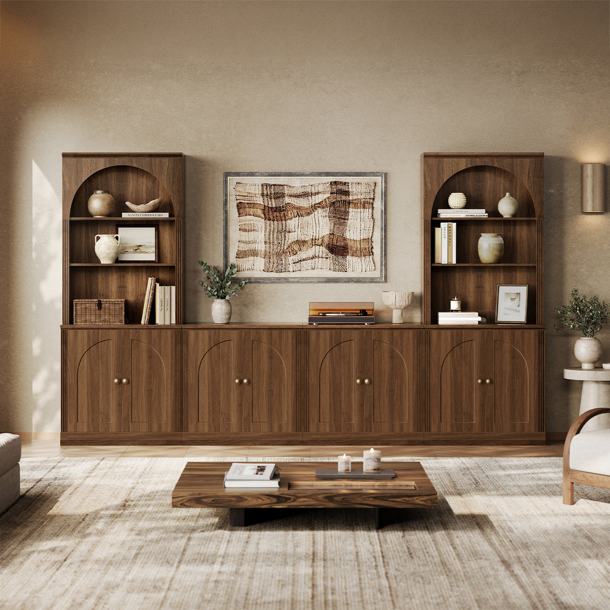 MONOS 4-Piece Cabinet Set 28 – Flat-Top Door + Door Base