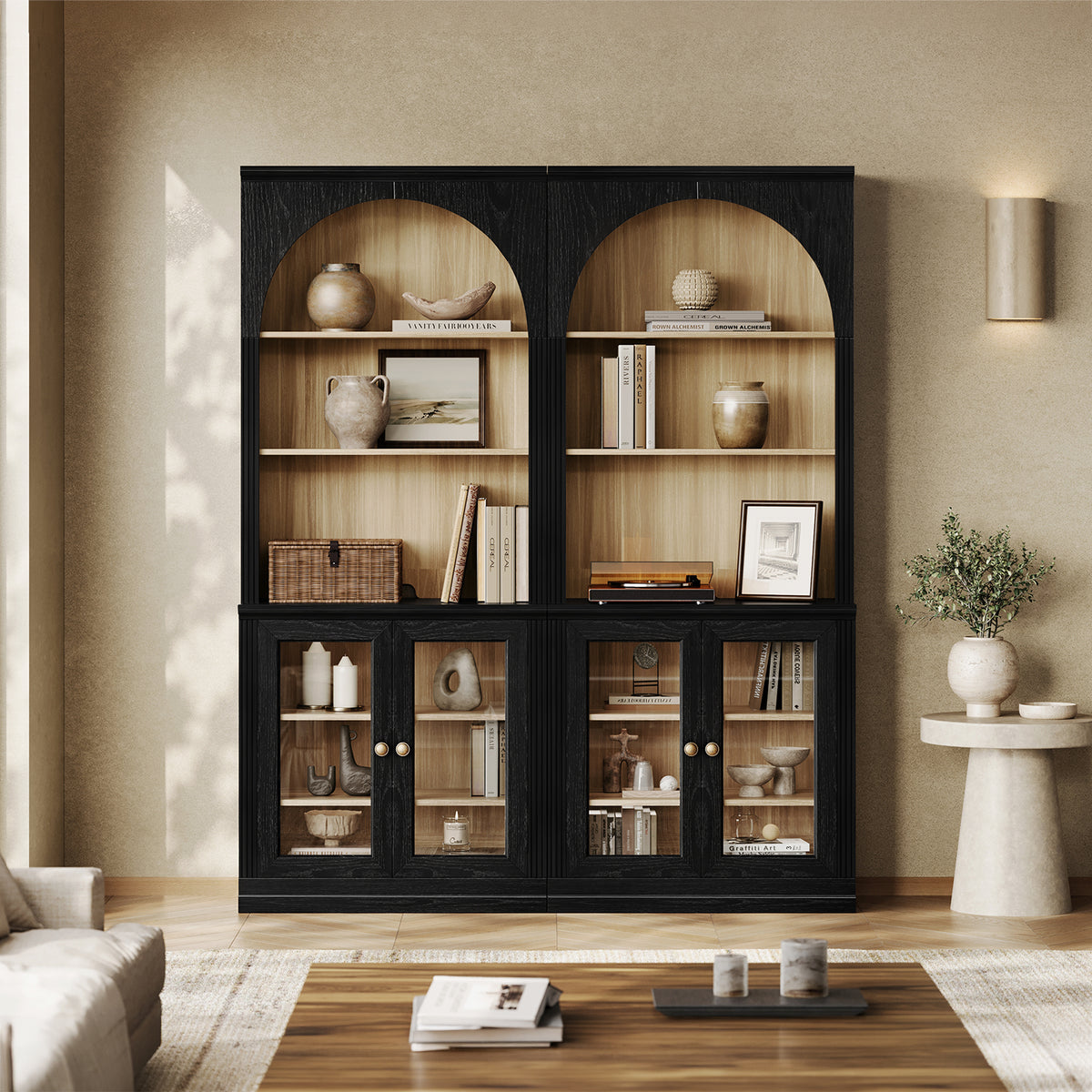 MONOS 2-Piece Flat-Top Tall Cabinet Set 21 – Display